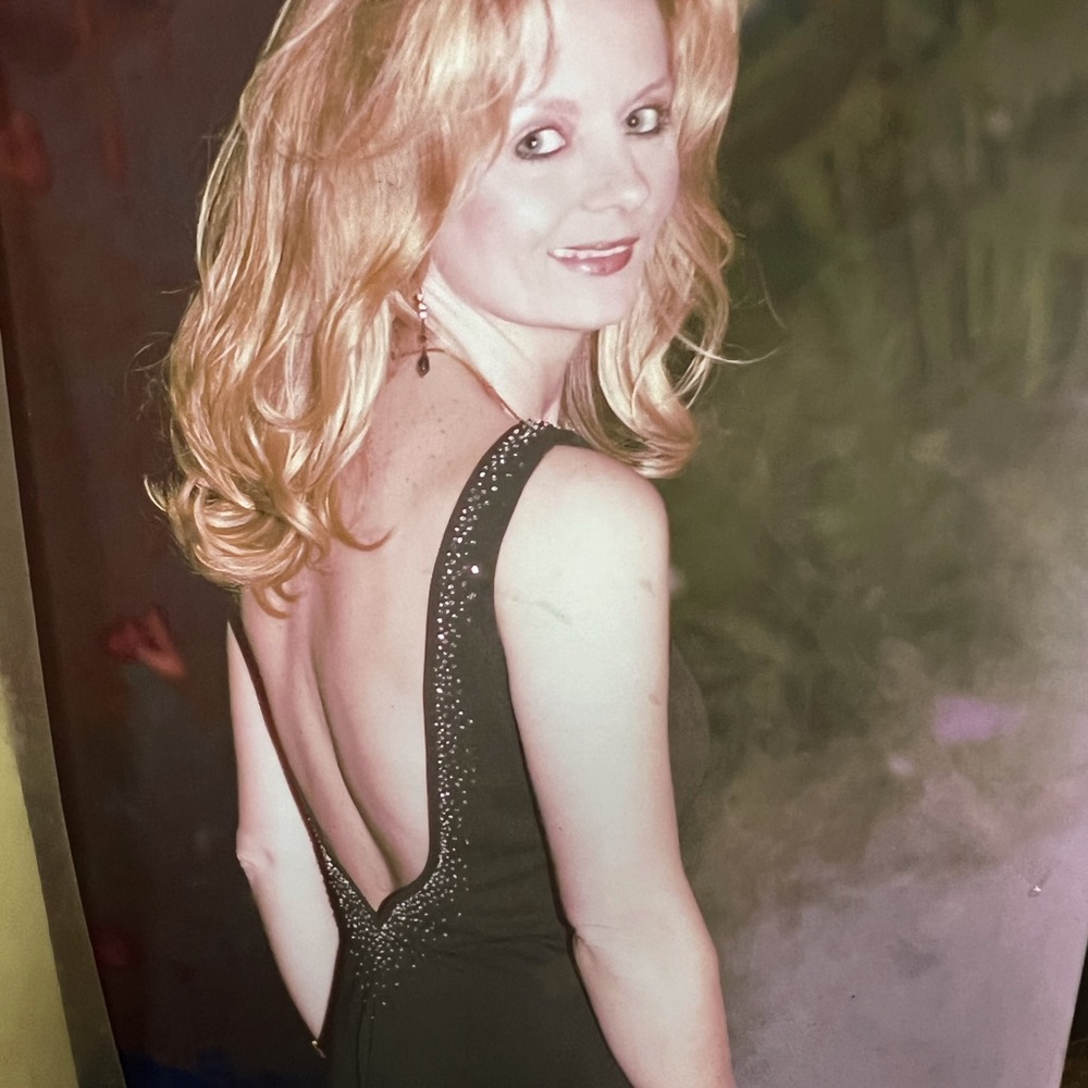 Sexy black evening gown